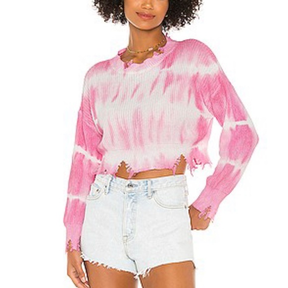 Superdown Ella Distressed Tie Dye 